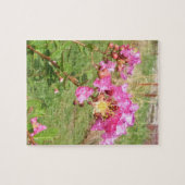 Roze Crepe Myrtle Puzzle Legpuzzel (Horizontaal)