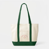 Roze Crest Camp Thema Bachelorette Bos Groen Tote Bag (Voorkant)