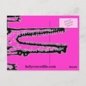 roze croc briefkaart (Achterkant)