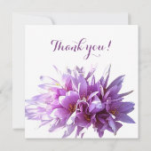 Roze Crocus Flower word m'n bloemenmeisje. Kaart (Achterkant)