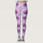 Roze Crocus Flowers Blossom Leggings (Voorkant)
