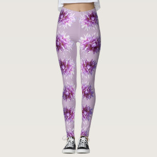 Roze Crocus Flowers Blossom Leggings