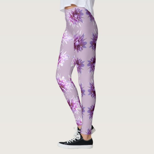 Roze Crocus Flowers Blossom Leggings (Links)