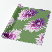 Roze Crocus Flowers Cadeaupapier (Uitgerold)