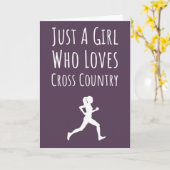 Roze Cross Country Running Kaarten Meisjes voor ha (Gele Bloem)