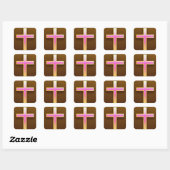 Roze Cross Sticker (Vel)