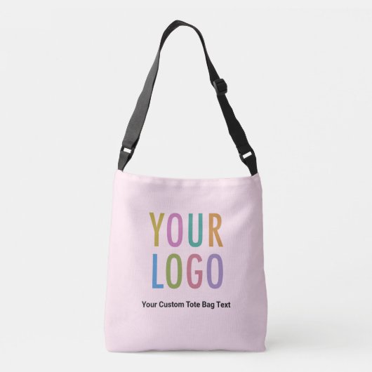 Roze Crossbody Bag Custom Logo Branded Promotional Crossbody Tas (Achterkant)
