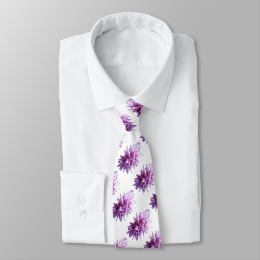 Roze Crous Bloem Stropdas (Gebonden)