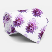 Roze Crous Bloem Stropdas (Opgerold)