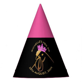 Roze Crown Hen Do Feesthoedjes