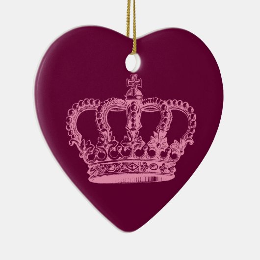Roze Crown Ornament (Rechts)