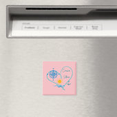 Roze Cruise Vibes deur Magneet (Insitu (Vaatwasser))