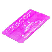 Roze Cruiseschip Cabine Stateroom Deur Geen Koken Magneet (Linkerzijde)