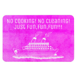 Roze Cruiseschip Cabine Stateroom Deur Geen Koken Magneet
