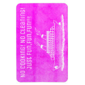 Roze Cruiseschip Cabine Stateroom Deur Geen Koken Magneet (Verticaal)