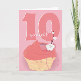 Roze crupcake Birthday | Birthday Kaart
