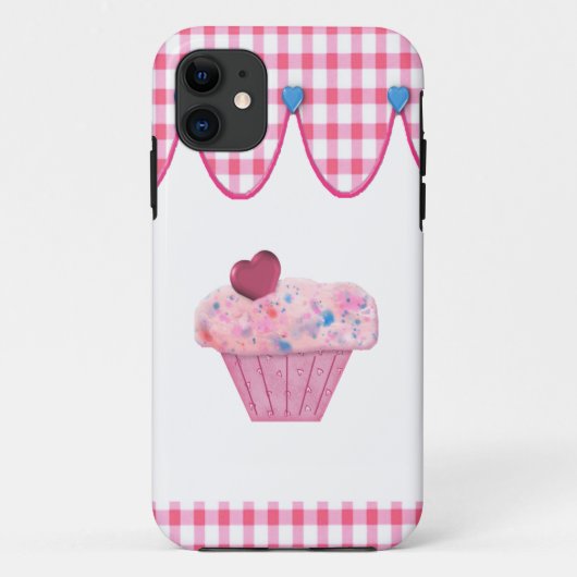 Roze crupcake Case-Mate iPhone case (Achterkant)