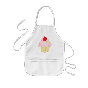 Roze crupcake kinder schort