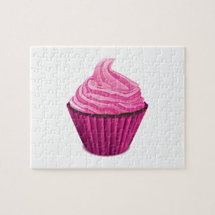 Roze crupcake legpuzzel