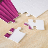 Roze crupcake legpuzzel (Zijkant)