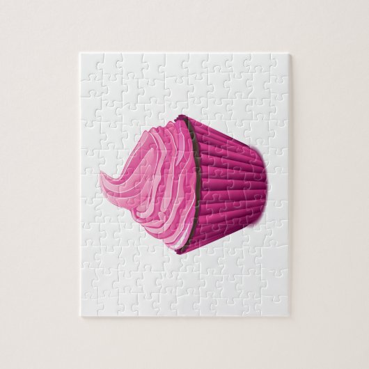 Roze crupcake legpuzzel (Verticaal)