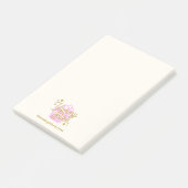 Roze crupcake post-it® notes (Schuin)