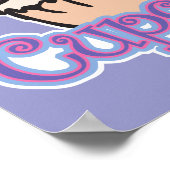 Roze crupcake poster (Hoek)