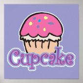 Roze crupcake poster (Voorkant)