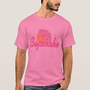 Roze crupcake t-shirt