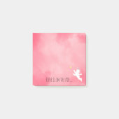 Roze crupid met Tennis Racket Love Post-it® Notes (Voorkant)