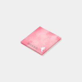 Roze crupid met Tennis Racket Love Post-it® Notes