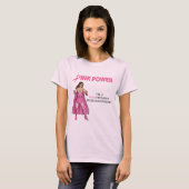 Roze Crusader T shirt Design 4 (Voorkant volledig)