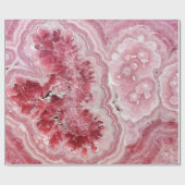 Roze Crystals Geode Cadeaupapier (Vlak)