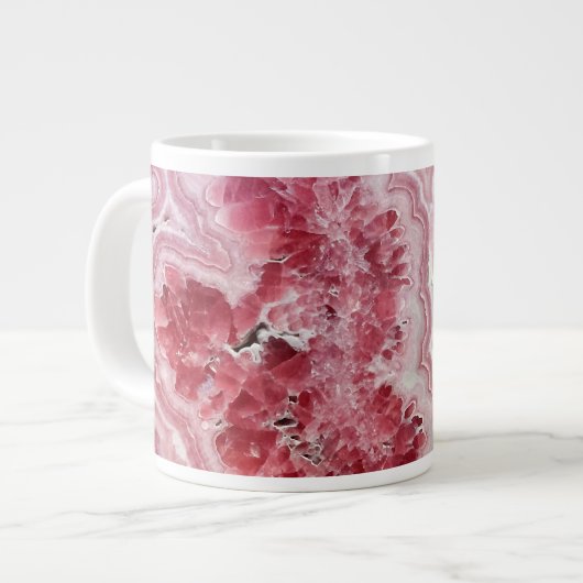 Roze Crystals Geode Grote Koffiekop (Links)