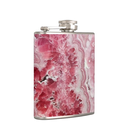 Roze Crystals Geode Heupfles (Rechts)