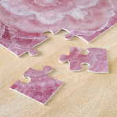 Roze Crystals Geode Legpuzzel (Zijkant)