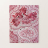 Roze Crystals Geode Legpuzzel (Verticaal)