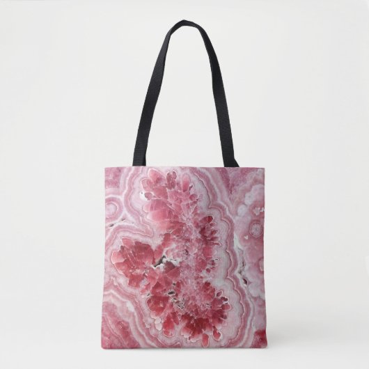 Roze Crystals Geode Tote Bag (Voorkant)