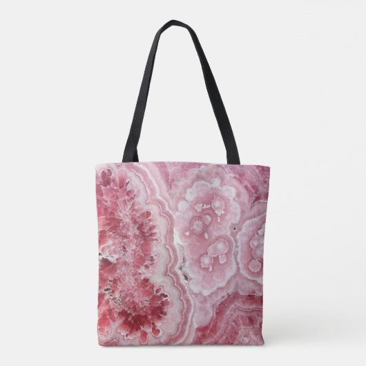 Roze Crystals Geode Tote Bag (Achterkant)