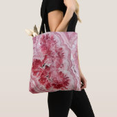 Roze Crystals Geode Tote Bag (Dichtbij)