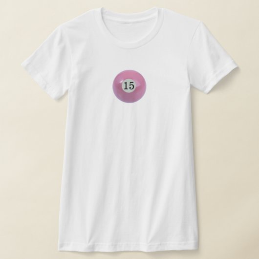 Roze Cue Bal 15 T-shirt (Laagn)