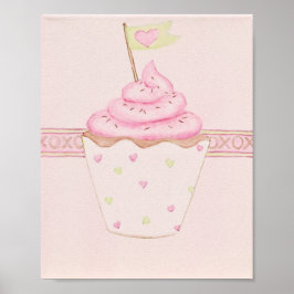 Roze Cupcake 8 x 10 Print