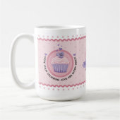 Roze Cupcake Aanpasbare Valentijnsdag Koffiemok (Links)