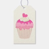 Roze Cupcake Algemeen All Purpose Gift Label Cadeaulabel (Voorkant)