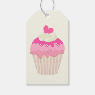 Roze Cupcake Algemeen All Purpose Gift Label Cadeaulabel