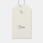 Roze Cupcake Algemeen All Purpose Gift Label Cadeaulabel (Achterkant)