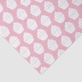 Roze cupcake babyshower cadeau tissue paper filler tissuepapier (Detail)