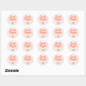 Roze Cupcake Bakken Bedankt Sticker (Vel)