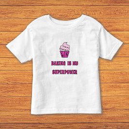 Roze cupcake bakken superkracht kinder shirts