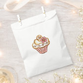 Roze Cupcake Bakkerij Verjaardagsfeestje Favor Bag Bedankzakje (Geknipt)